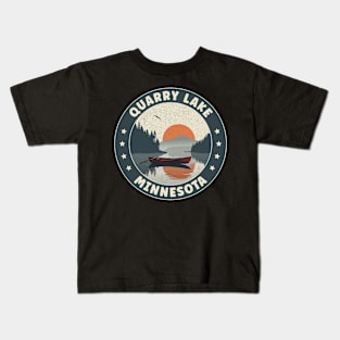 Quarry Lake Minnesota Sunset Kids T-Shirt